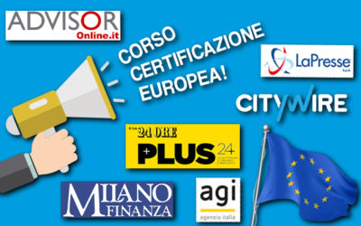 CORSO PER CERTIFICAZIONE EUROPEA, ASSONOVA SU SOLE 24 ORE, MILANO FINANZA, SITI DI SETTORE E AGENZIE DI STAMPA